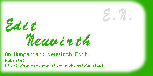 edit neuvirth business card